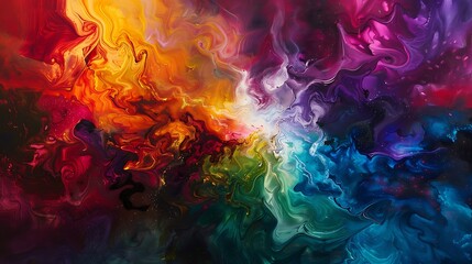 A canvas transformed into a mesmerizing kaleidoscope of colors, igniting the spark of imagination.