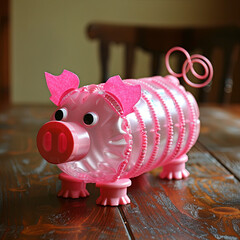 Pink Piggy Bank Craft