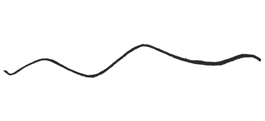 Black pencil lines isolated on transparent background.