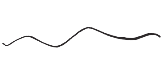 Black pencil lines isolated on transparent background.