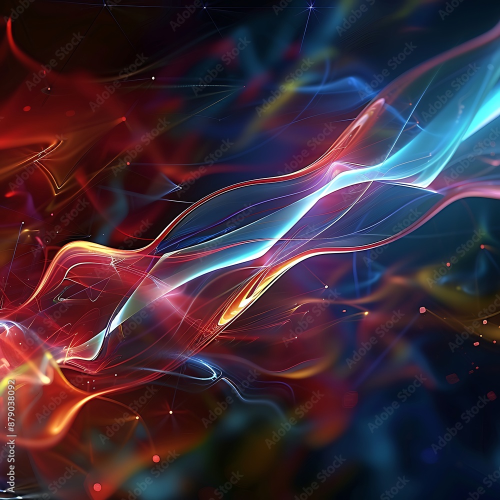 Aufkleber modern digital abstract 3d background. can be used in the description of network abilities, technolo