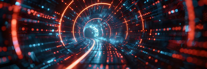 Obraz premium Abstract digital background. Technological processes, neural networks