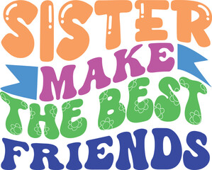 Happy Friendship Day Retro SVG Design