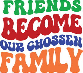 Happy Friendship Day Retro SVG Design