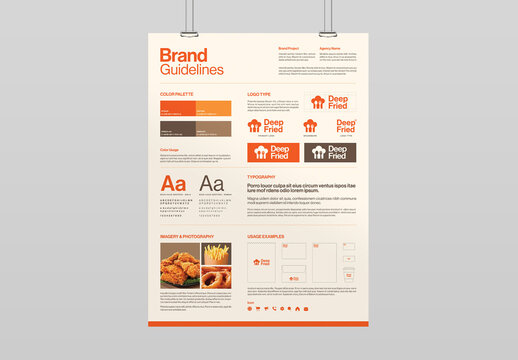 Brand Guidelines Poster Template