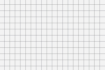 Sheet of graph paper with grid. Millimeter paper texture, geometric pattern. Blue lined blank for drawing, studying, technical engineering or scale measurement. Vector illustration