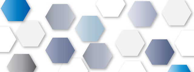 Vector technology luxury colorful hexagonal background vector illustration. Futuristic banner with technology blue hexagons and shiny lights. Design for banner, template, technology, science, medical