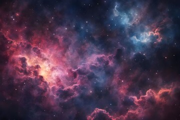 Naklejka premium starry night sky, science background ,genarative ai