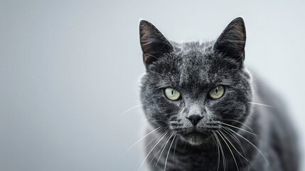 Obraz premium Ridiculous cat in monochrome