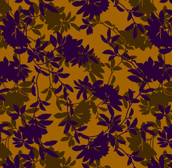 Seamless Floral Pattern, Abstract Design, Watercolor, Allover, Digital, Floral