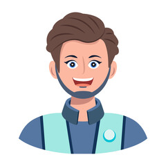 Naughty, kid, face, personality, character, human, person, mascot, cartoon, flat, vector, icon 

