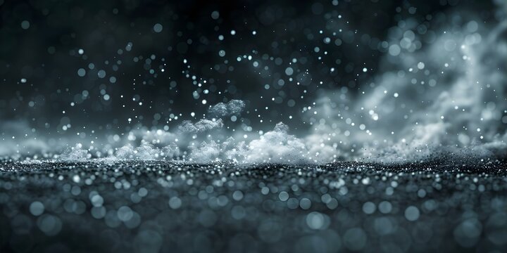 The Importance of Quality Control A Closeup View of Dust Particles in the Air. Concept Quality Control, Dust Particles, Air Pollution, Closeup Photography, Environmental Impact