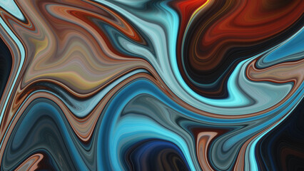 Dark blue orange gradient background, blurry color flow texture.