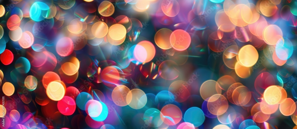 Poster vibrant bokeh lights create a dynamic and abstract backdrop, perfect for various design projects and