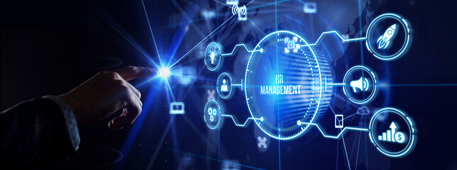 Human Resources HR management Recruitment Employment Headhunting Concept.