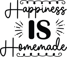 Kitchen SVG Typography Vector Design