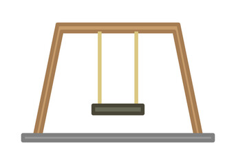 Columpio de un parque para niños sencillo