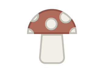 Seta roja y blanca en fondo blanco