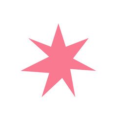 Pink Starburst Element