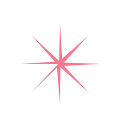 Pink Starburst Element