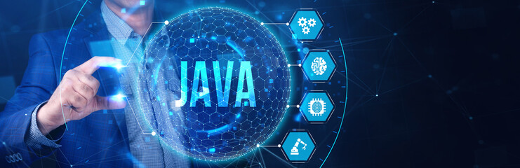 Software, web development, programming concept. Programming languages java and program. Software...