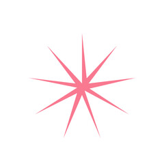 Pink Starburst Element
