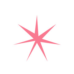 Pink Starburst Element