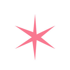 Obraz premium Pink Starburst Element