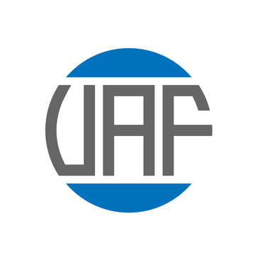 VAF letter logo design on white background. VAF creative initials circle logo concept. VAF letter design.