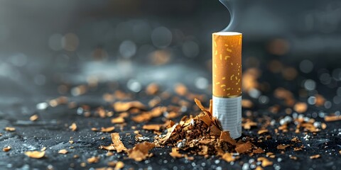 Banner design for World No Tobacco Day, World Tuberculosis Day, and more. Concept Health Awareness, Anti-Smoking, Tuberculosis Prevention, Global Health Initiatives