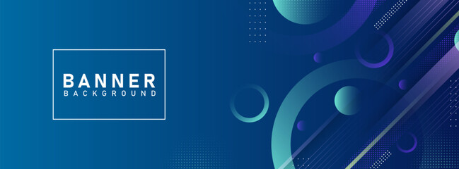 Banner background. Blue gradations. Geometric shape. Colorful. Modern. Abstract background. Eps 10