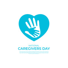 Fototapeta premium National caregivers Day Background Vector Illustration