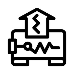 seismograph line icon