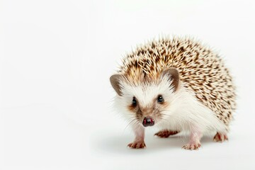 Obraz premium A Curious Hedgehog with Spiky Fur