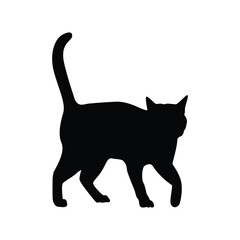 Cat silhouette vector isolated design