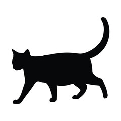 Cat silhouette vector isolated design