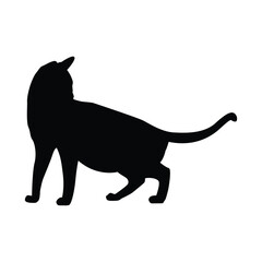 Cat silhouette vector