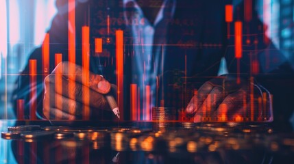 Financial Analyst Examining Market Trends