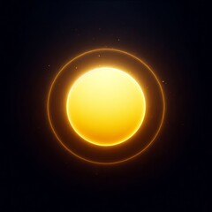 Obraz premium Abstract vector background with gold glowing circles isolated black background