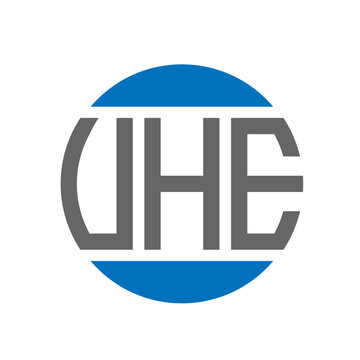 VHE letter logo design on white background. VHE creative initials circle logo concept. VHE letter design.