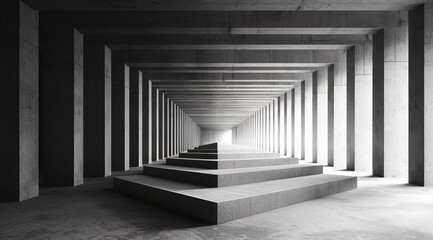 Fototapeta premium corridor with columns