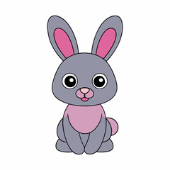 Cute Rabbit Vector Illustration - Adorable and High-Quality Graphics