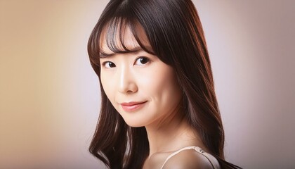 Naklejka premium エレガントな女性のポートレート