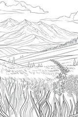 Fototapeta premium landscape in the mountains