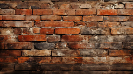 Vintage brick wall texture illustration with weathered look and earthy tones. High resolution quality for design projects.