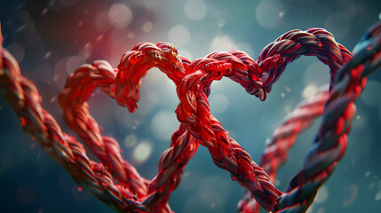 Valentine's Day heart wishing cards.