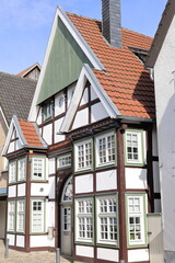 Blick in das Zentrum der Stadt Rietberg in Nordrhein-Westfalen	