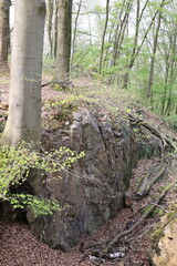 Blick auf das Felsenmeer in Hemer im Sauerland	