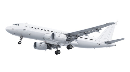 Obraz premium High-Resolution Image of a Modern Aeroplan Isolated on White Background