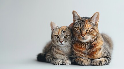 Obraz premium white fluffy kitten Generative AI